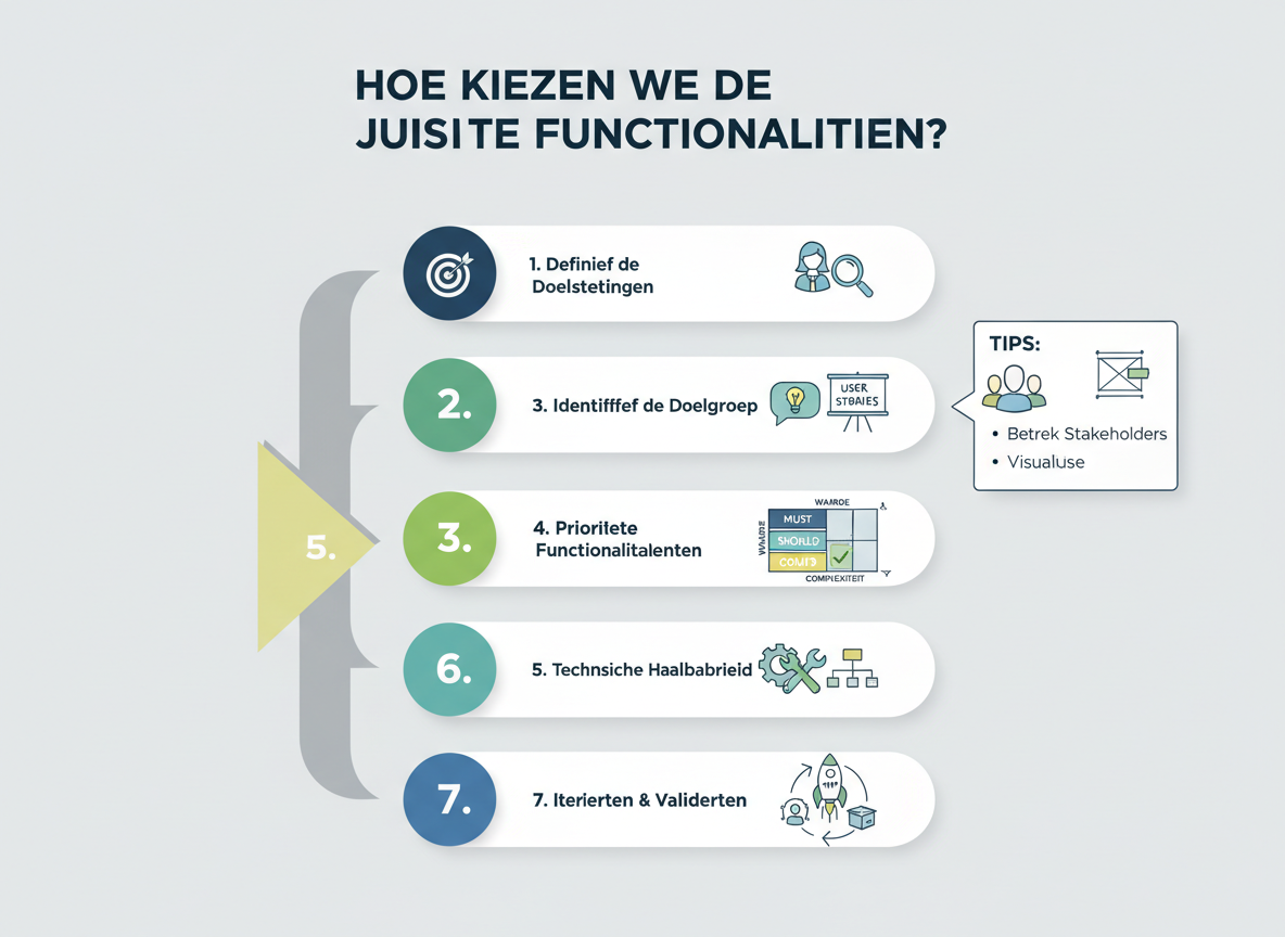 Hoe kiezen wij de juiste functionaliteiten - Maatwerk website features van AuraHost